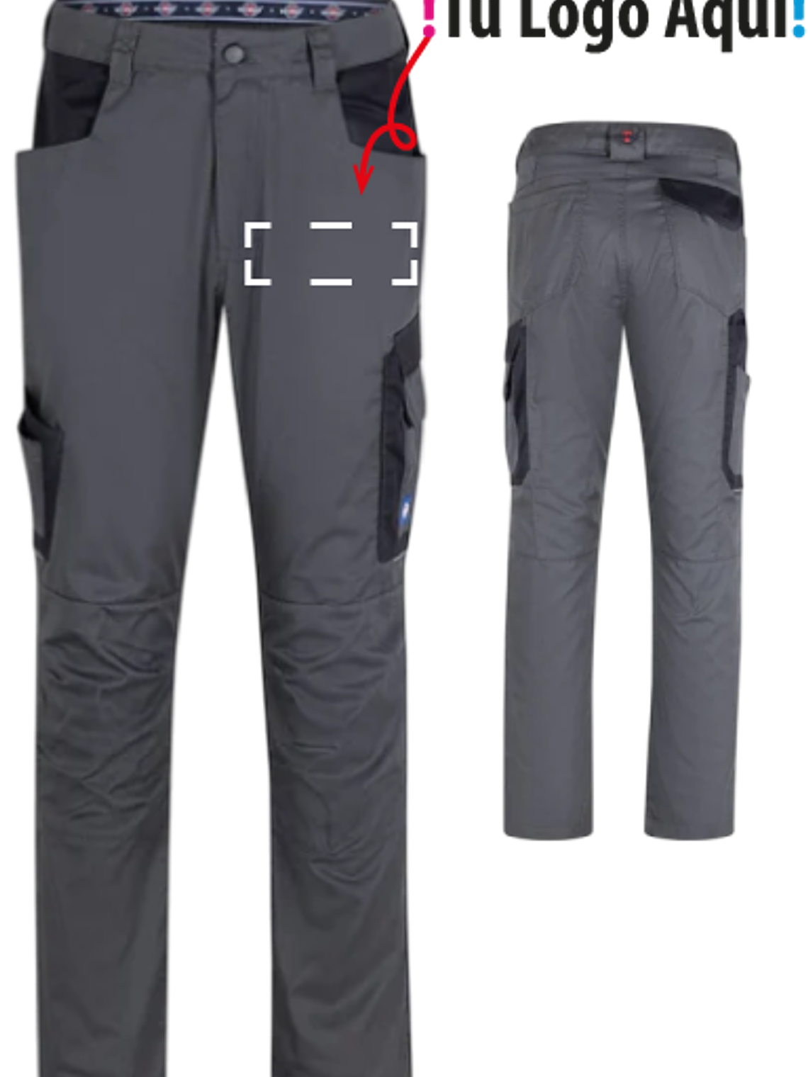 Pantalon Cargo Gabardina Practical Line Unisex  1