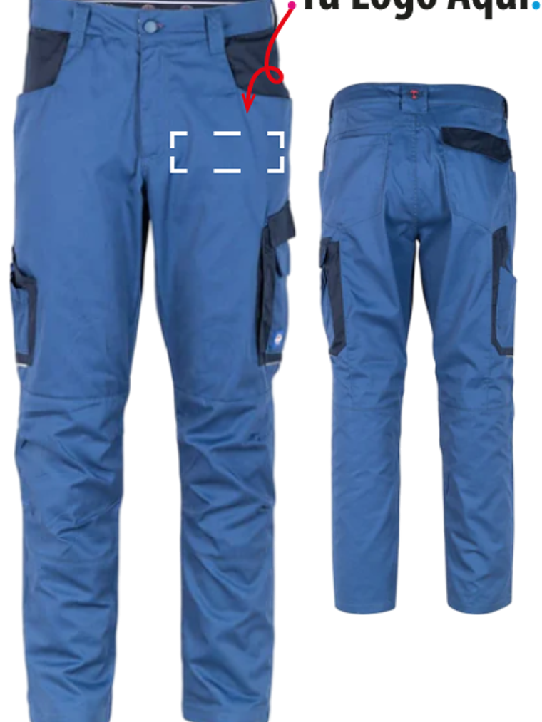 Pantalon Cargo Gabardina Practical Line Unisex  3