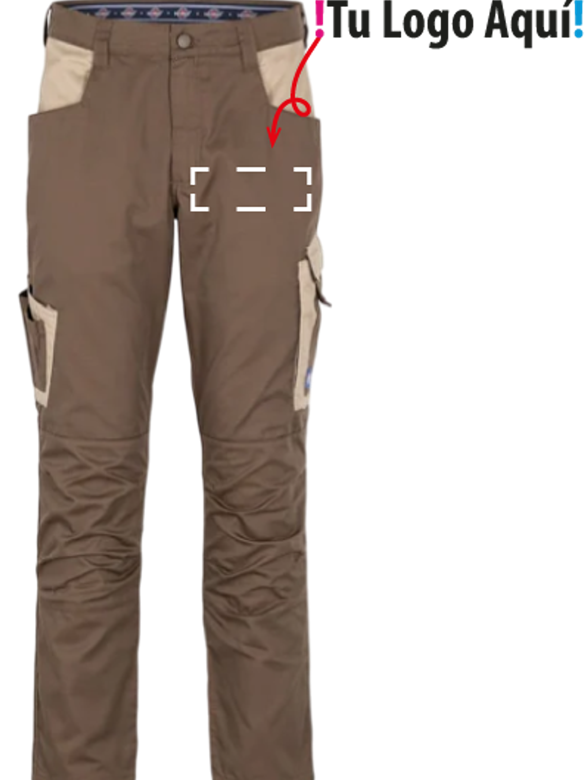 Pantalon Cargo Gabardina Practical Line Unisex  4