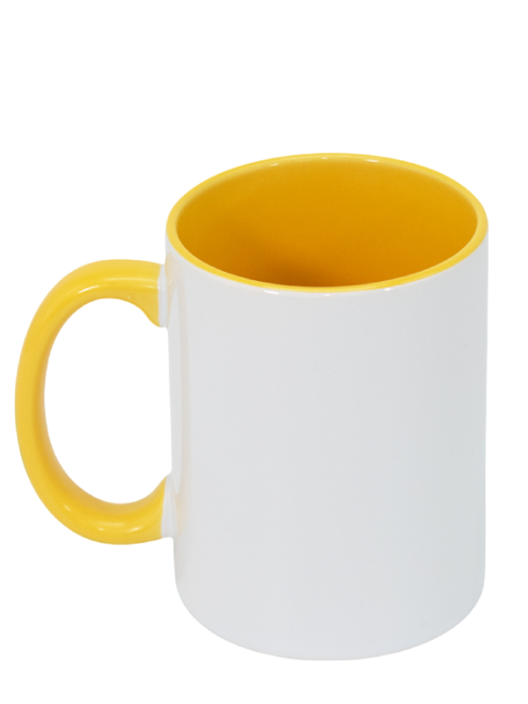 Taza Interior y Mango de Color Para Estampar 11 Onzas 6