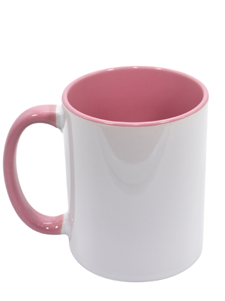 Taza Interior y Mango de Color Para Estampar 15 Onzas 5