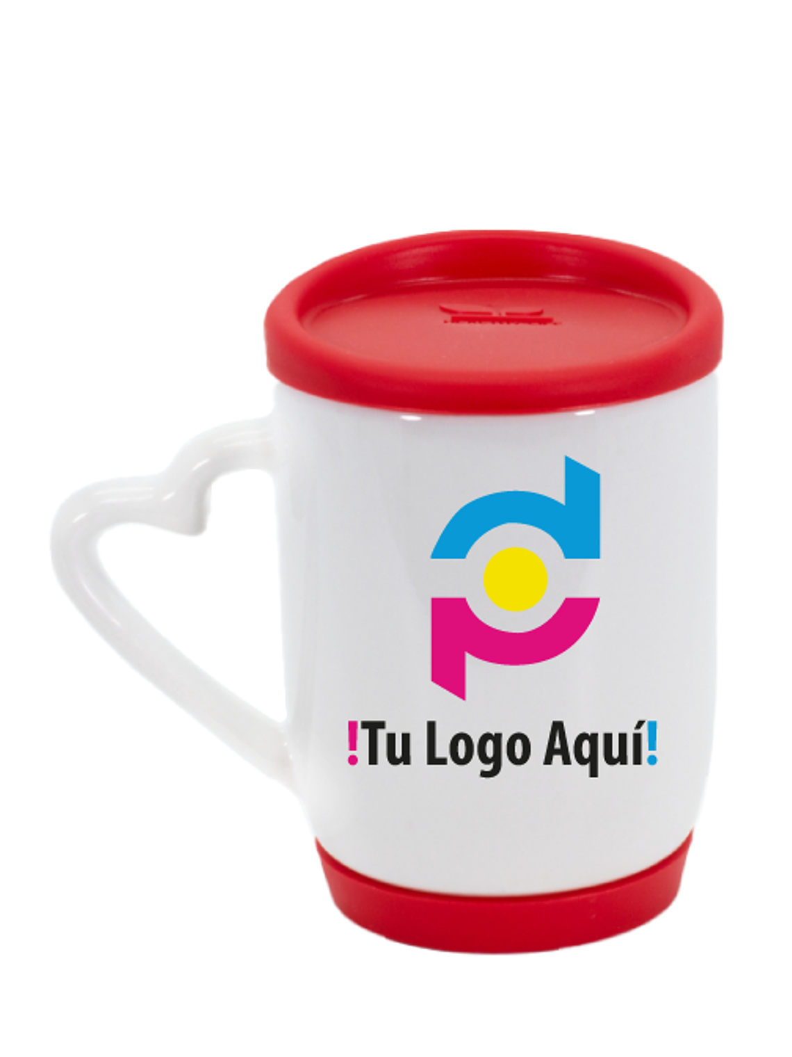 Tazón de Cerámica con Tapa, Aza corazón y Base de Silicona 1