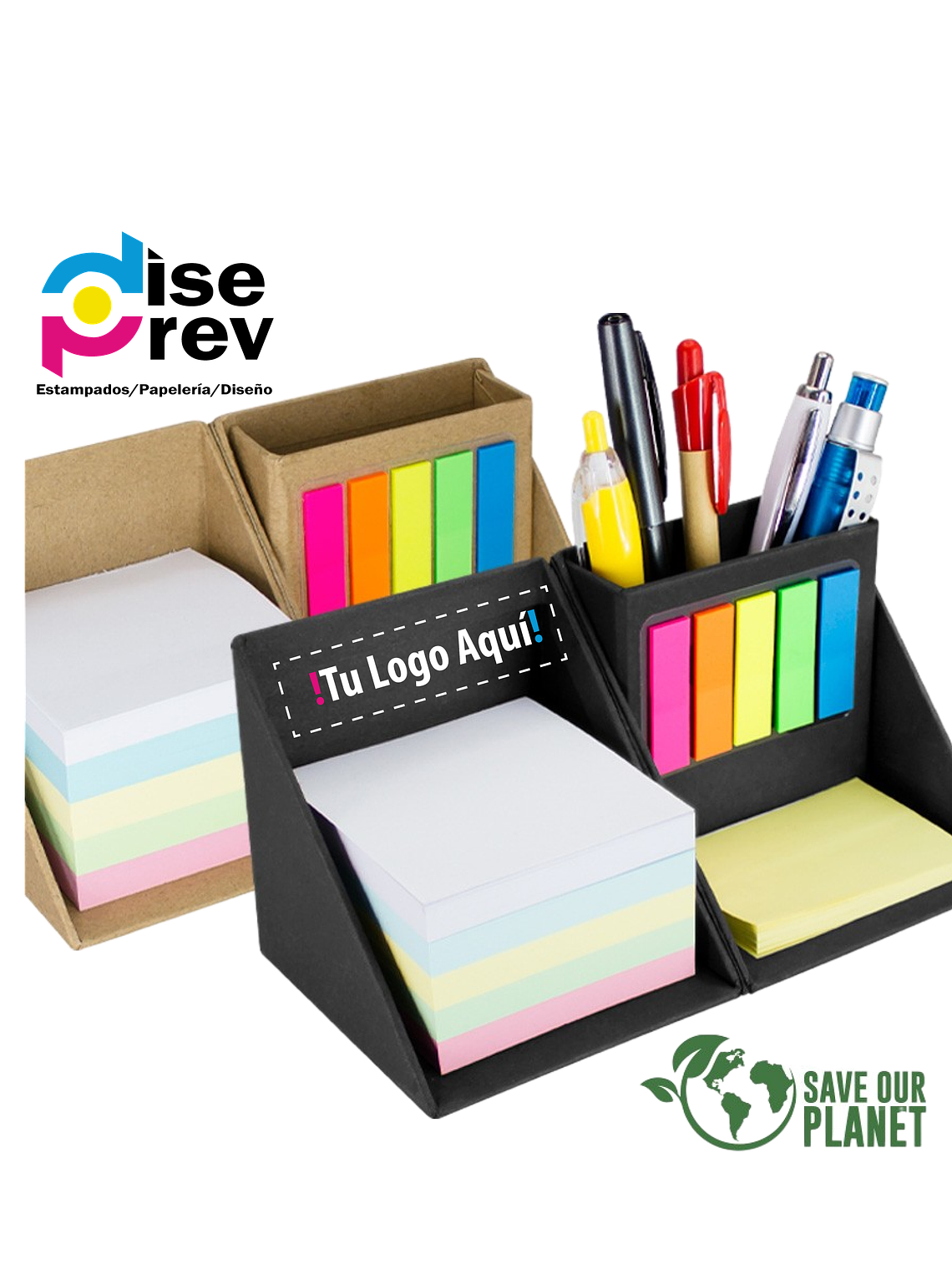 Memo Set Cubo Ecológico Porta-Lápices 1