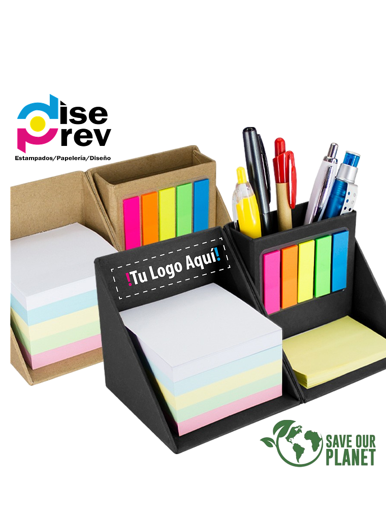 Memo Set Cubo Ecológico Porta-Lápices 1