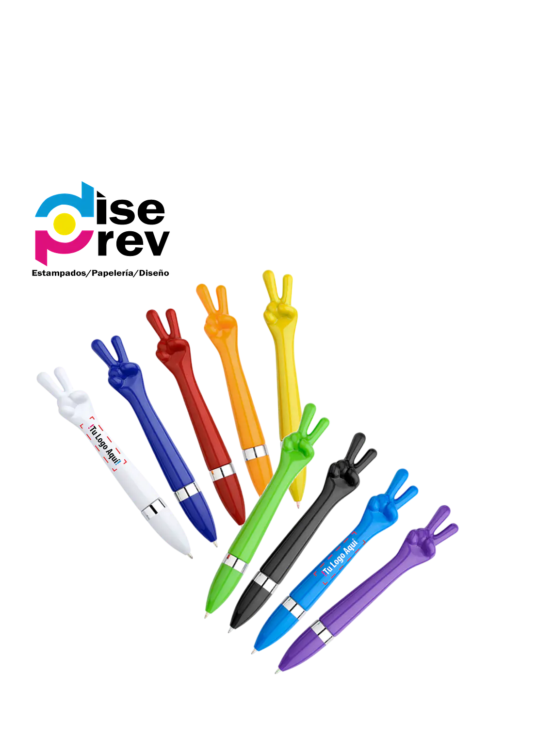 Bolígrafo Plástico Paz y Amor 1