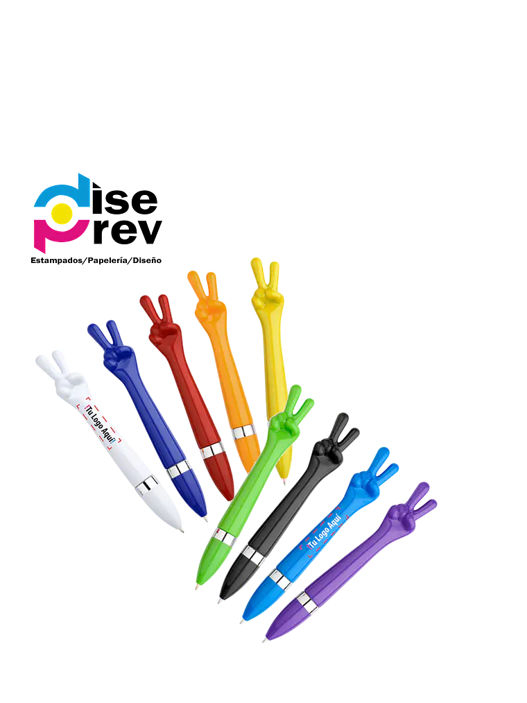 Bolígrafo Plástico Paz y Amor 1