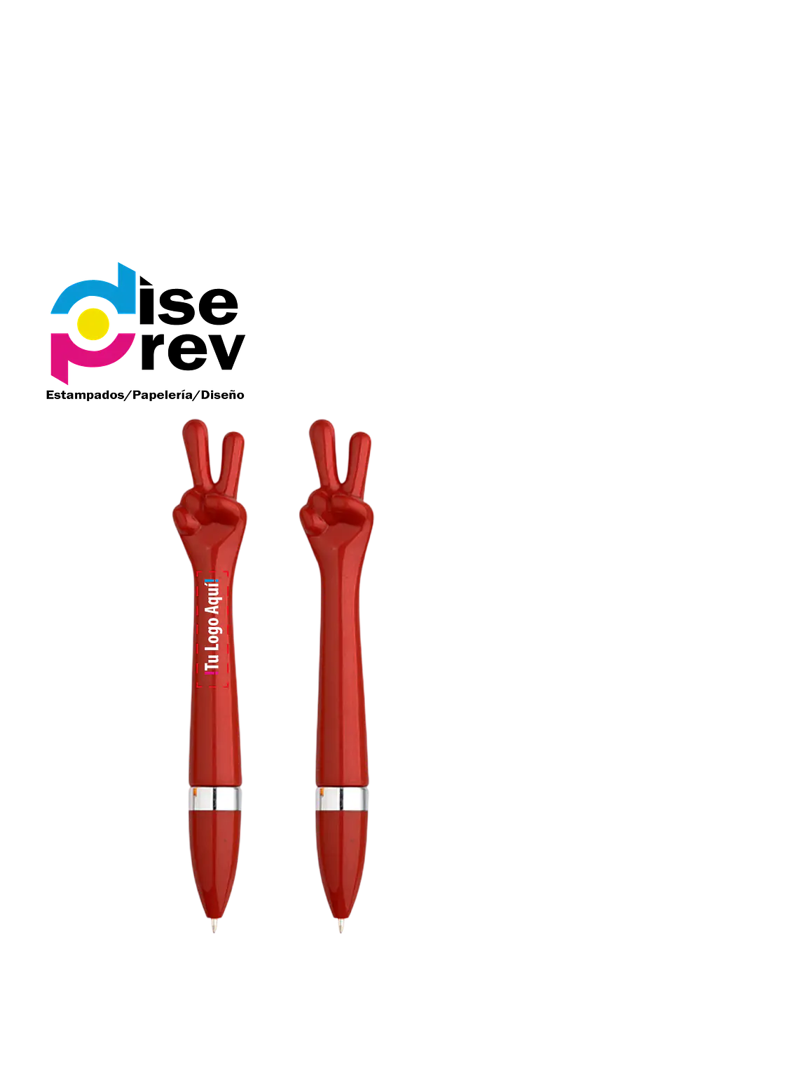 Bolígrafo Plástico Paz y Amor 3