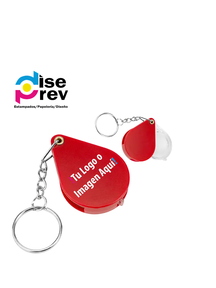 Llavero plástico con Lupa 4