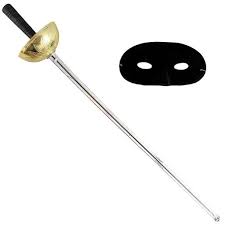 ESPADA MOSQUETERO CON ANTIFAZ