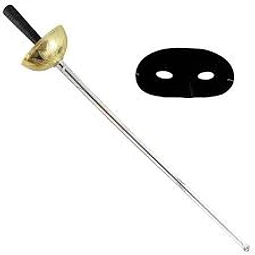 ESPADA MOSQUETERO CON ANTIFAZ