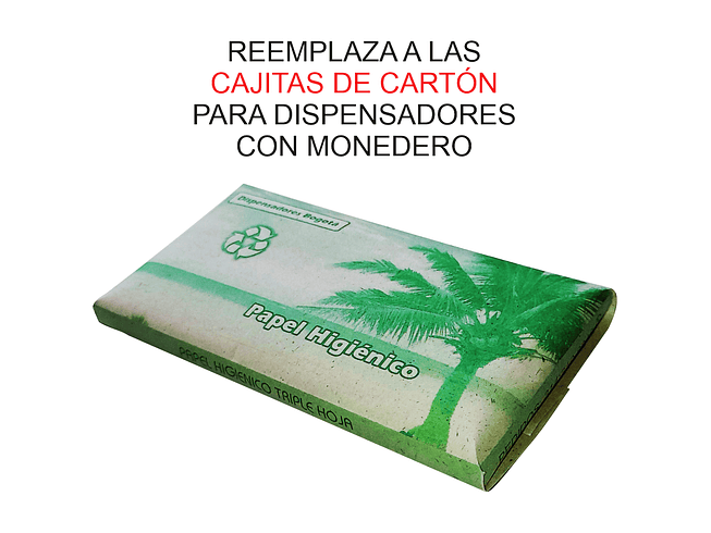 Papel higiénico para dispensador (Sobre Verde) - Paquete x 100 1