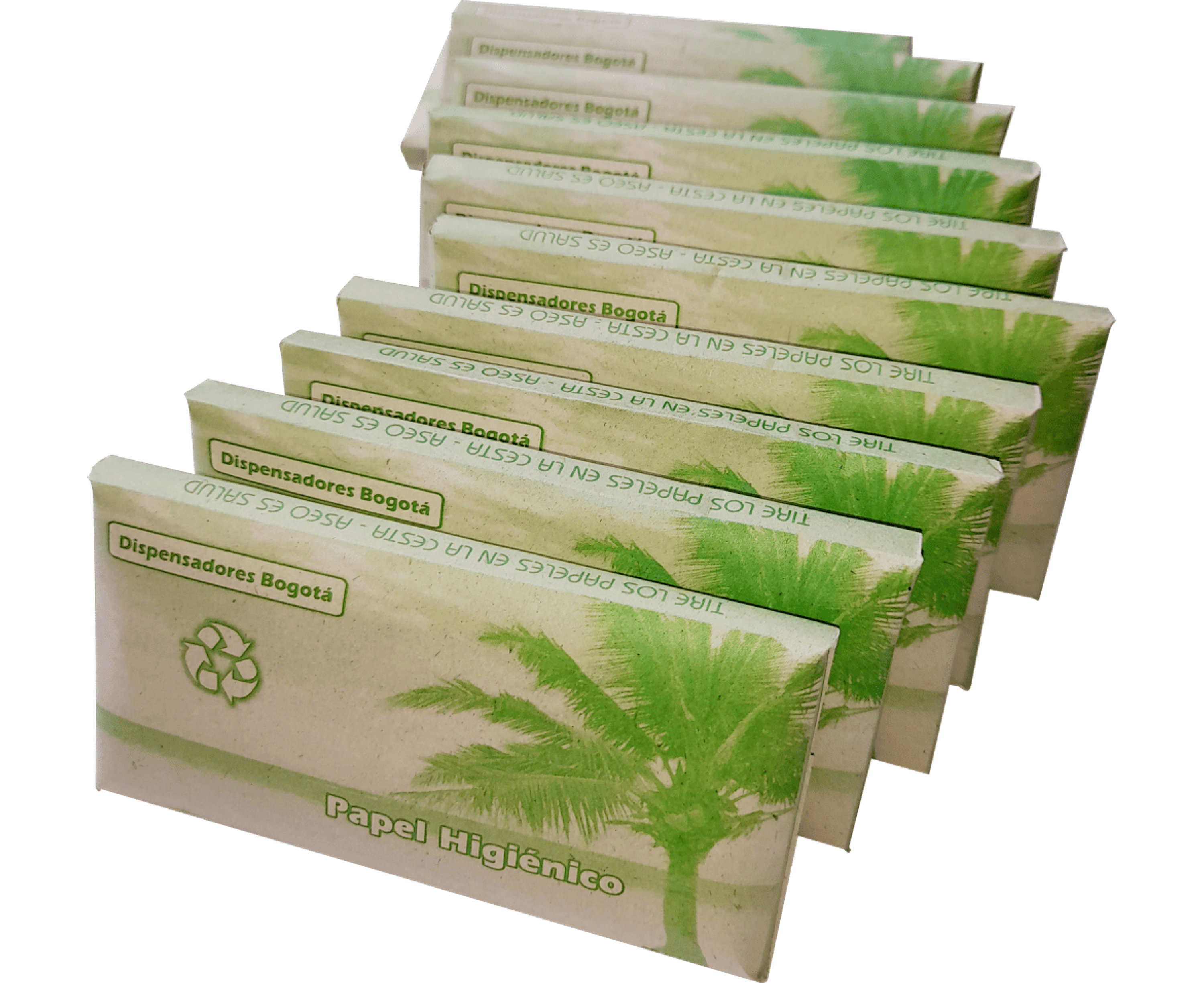 Papel higiénico para dispensador (Sobre Verde) - Paquete x 100 2