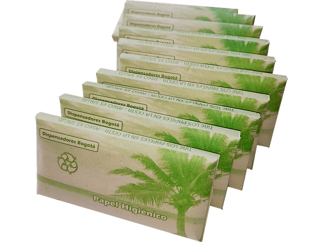 Papel higiénico para dispensador (Sobre Verde) - Paquete x 100 2