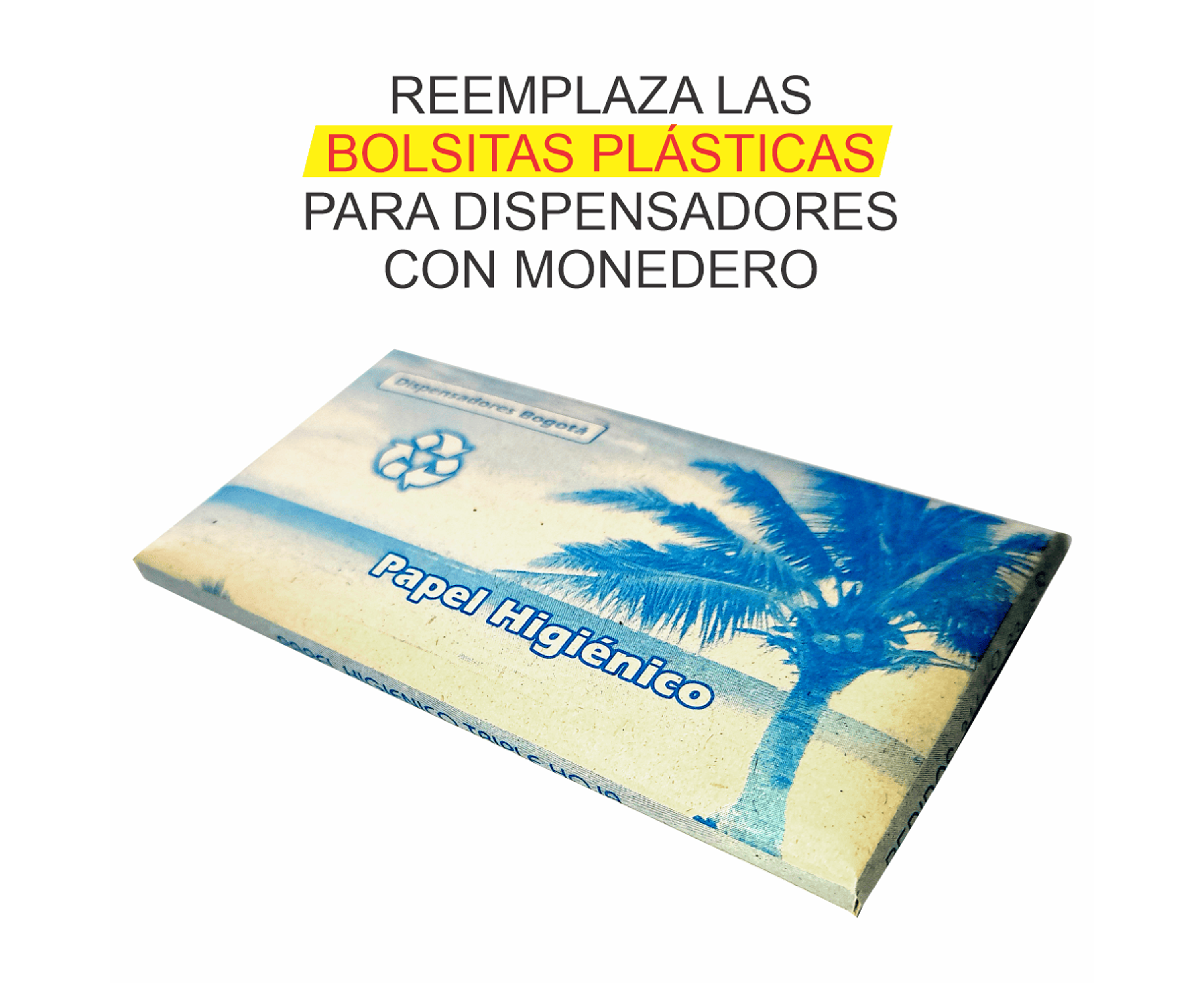 Papel higiénico para dispensador (Sobre Azul) - Paca x 1000 1