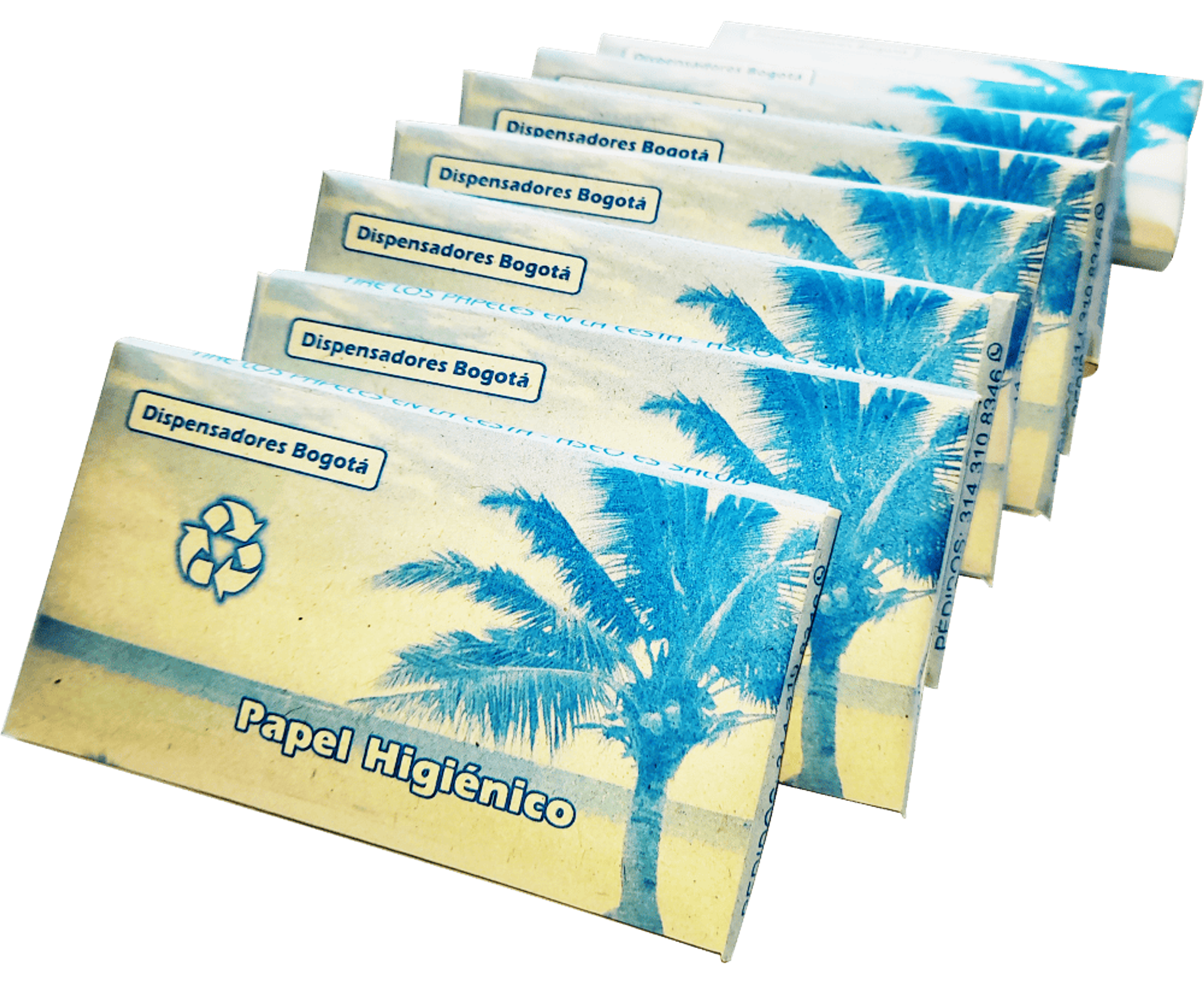 Papel higiénico para dispensador (Sobre Azul) - Paca x 1000 2