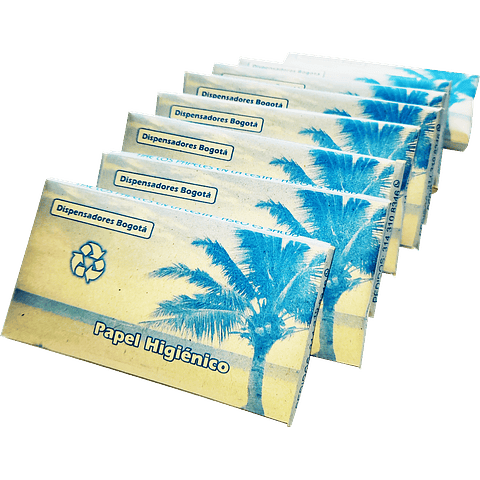 Papel higiénico para dispensador (Sobre Azul) - Paquete x 100