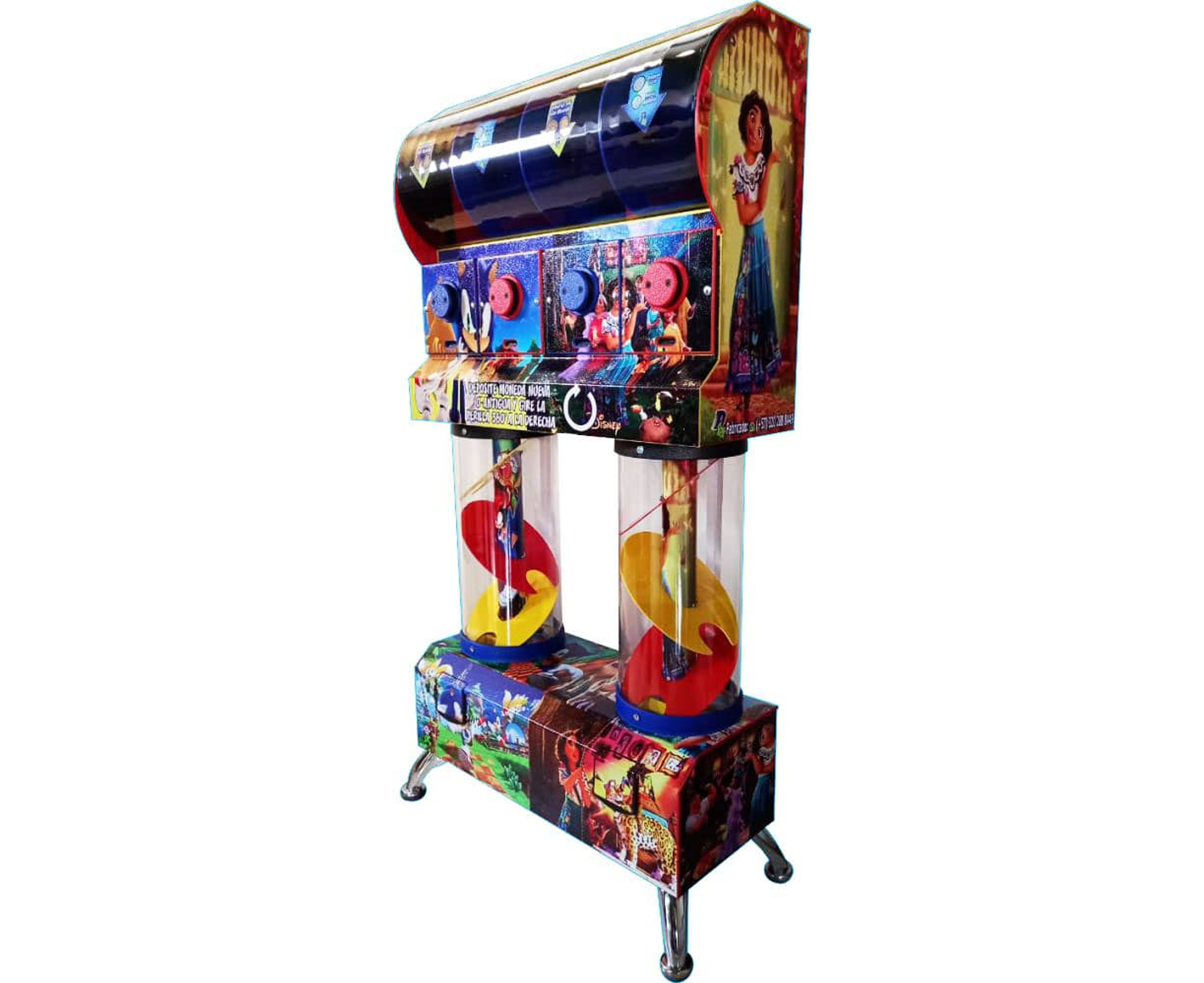 Dispensador de Chicles/Dulces con Tobogán x 4 2