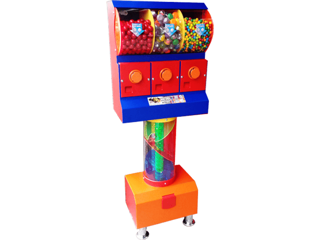 Dispensador de Chicles/Dulces con Tobogán x 3