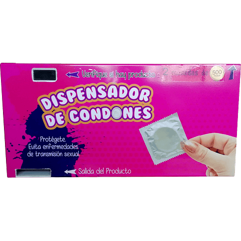 Dispensador preservativos con monedero