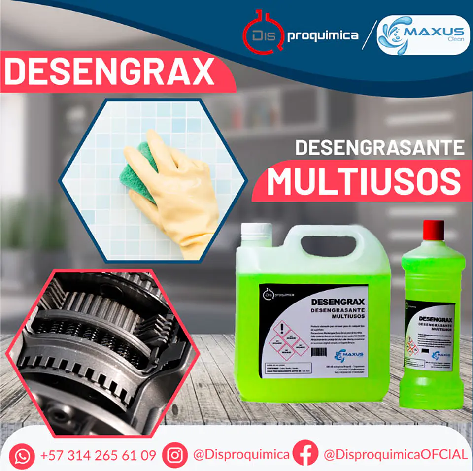 DESENGRAX DESENGRASANTE INDUSTRIAL MULTIUSOS 2