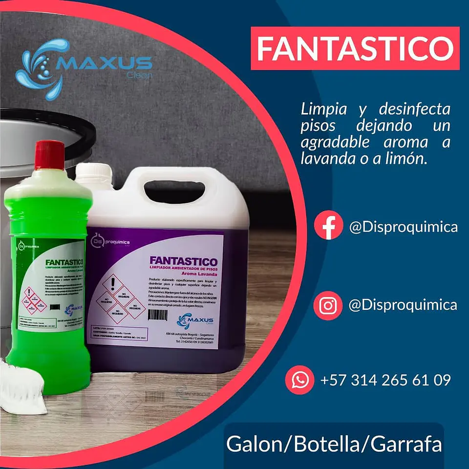 LIMPIAPISOS DESINFECTANTE CON AROMA 20kg 2