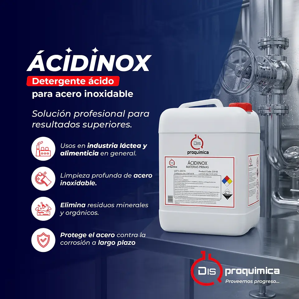 ÁCIDINOX – Detergente Ácido para Acero Inoxidable 2