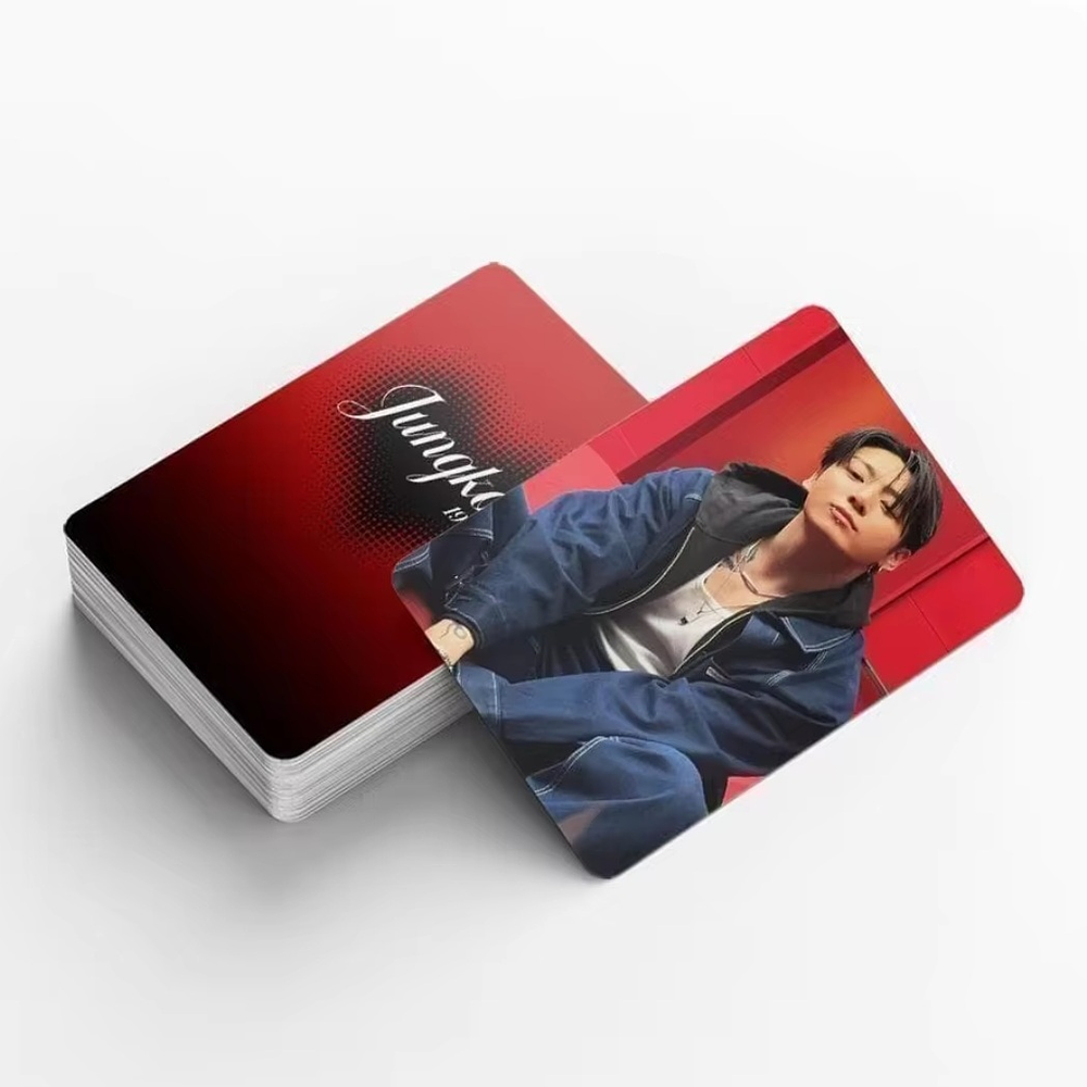 Set Photocards Jungkook Bts - 92 Pcs (60 Photocards + 32 Stickers) No Oficial