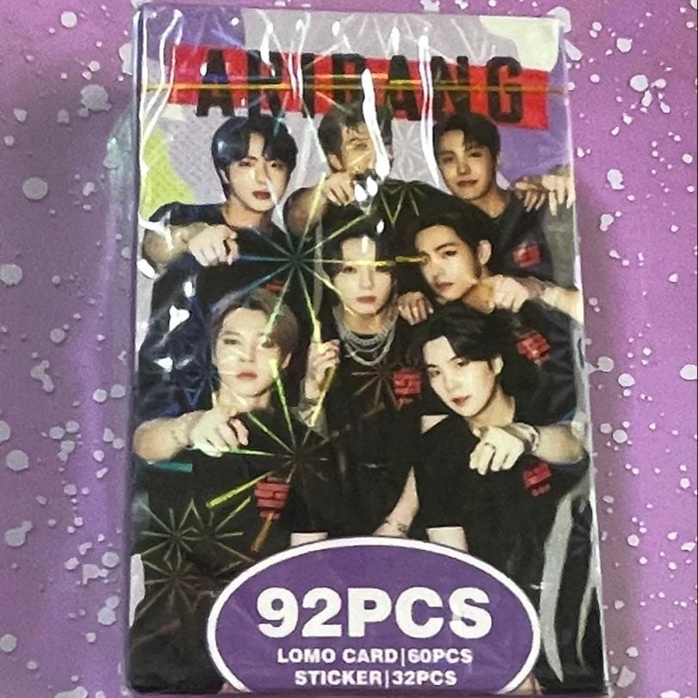 Set Photocards Bts Arirang - 92 Pcs (60 Photocards + 32 Stickers) No Oficial