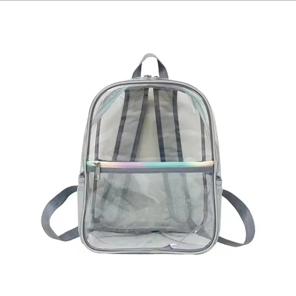 Mochila Transparente K-pop Gris