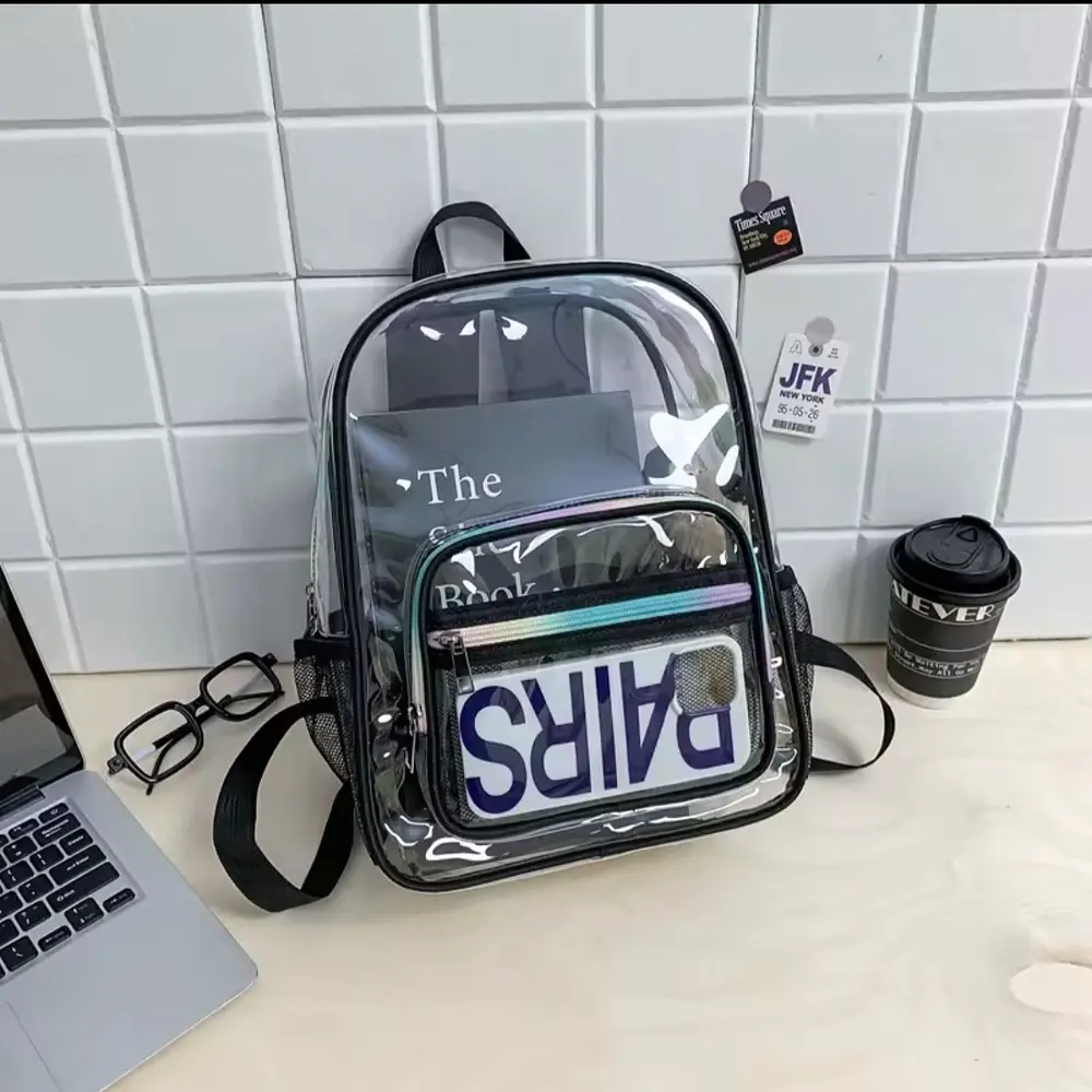 Mochila Transparente K-pop Negra