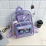 Mochila Transparente K-pop Lila
