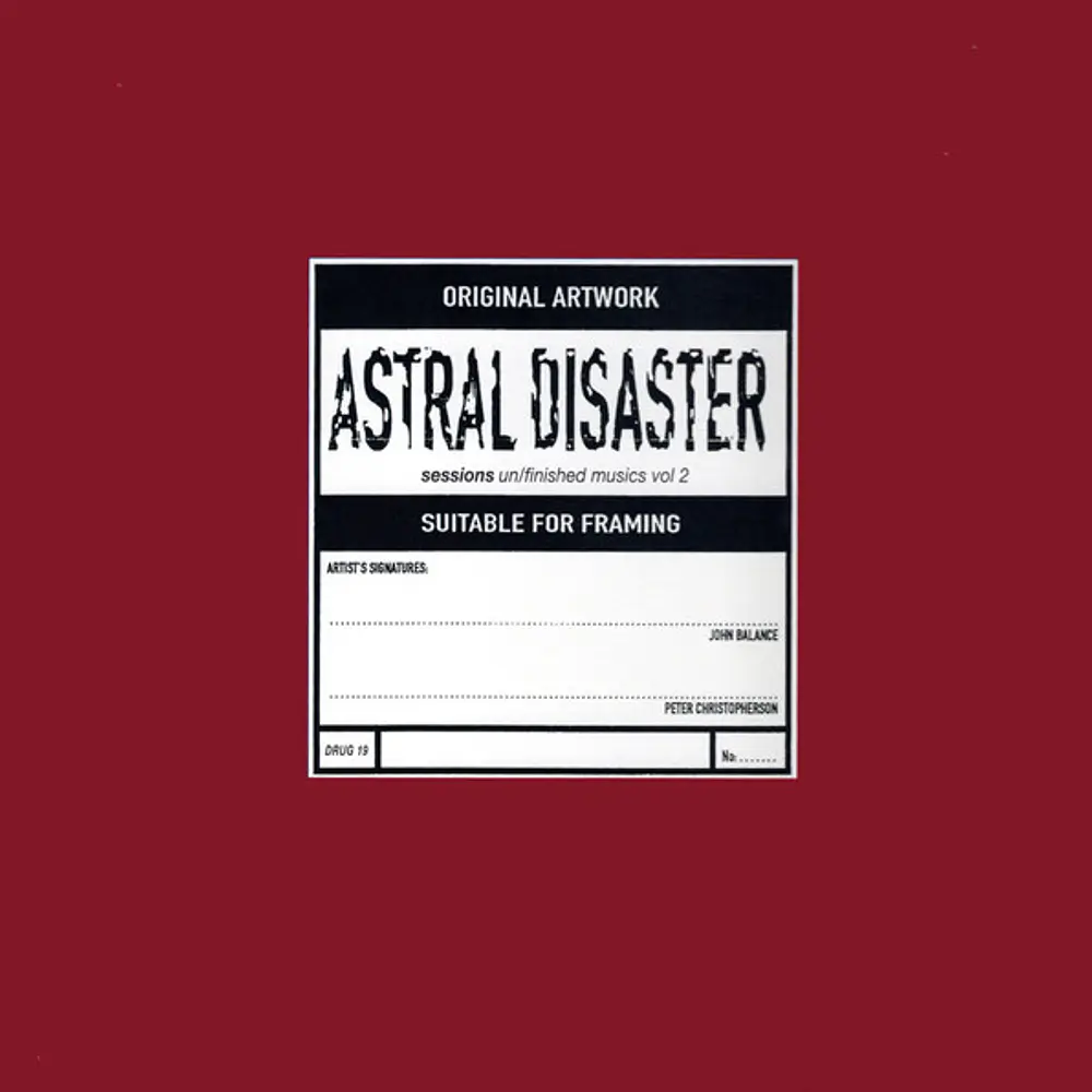 Coil - Astral Disaster Session Un/Finished Music Vol.2 (Vinilo Usado, Disco Negro) (NM)