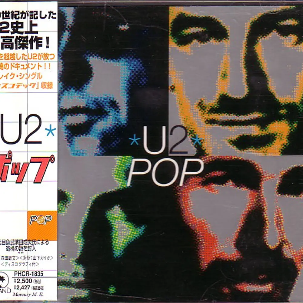 U2 - Pop (CD Jewel Japones Con Obi, Usado) (NM)