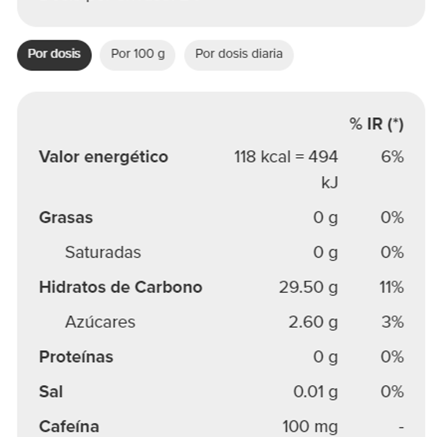 Energy Gel + Caffeine 50 g 7