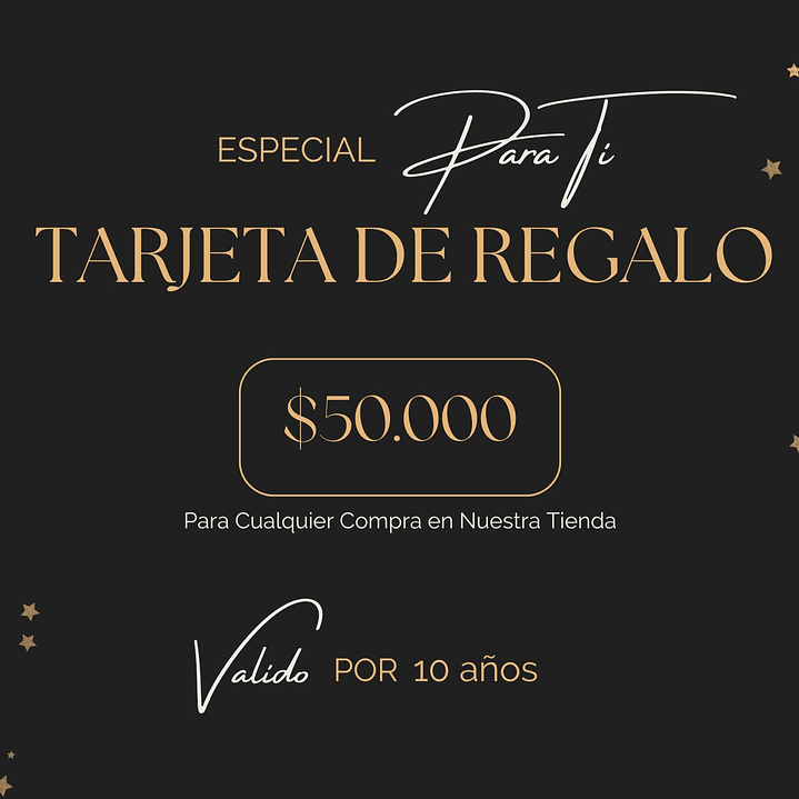 Tarjeta de Regalo $50.000