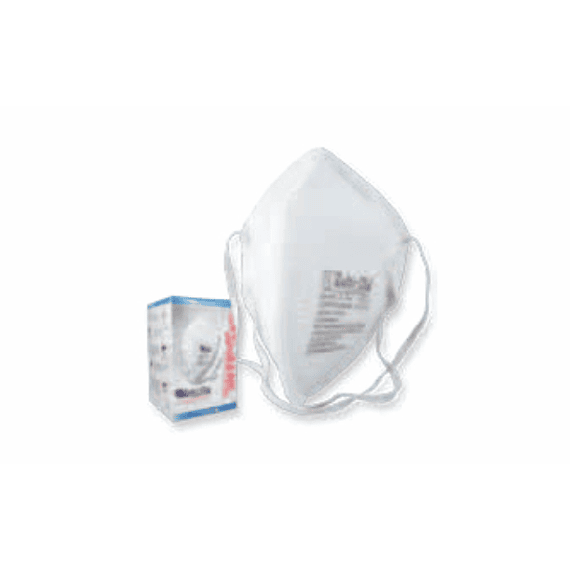 Mascarilla para polvo, termosellada, plegada, desechable ? Caja dispensadora x 20 unidades