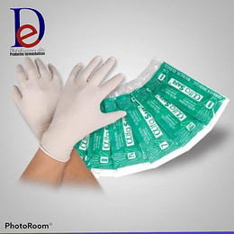 GUANTE LATEX MEDICO (7.5) X 12 PARES --ALFASAFE UBI 13-D