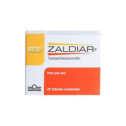 ZALDIAR X 20 TAB - ACETAMINOFEN+TRAMADOL-GRUNENTHAL UBI 