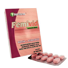 FEMIVID X 30 TAB -BIOTINA+ACIDO FOLICO-IMPROFARME UBI 13-D*