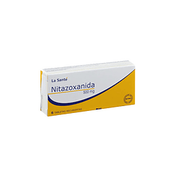 NITAZOXANIDA 500 MG X 6 TAB --LASANTE UBI 
