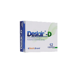 DESLAIR-D X 12 CAP -DESLORATINA+FENILEFRINA-MEDICBRAND UBI 7-F