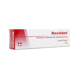 NECLOBET CREMA X 20 GR -CLOTRIMAZOL + NEOMICINA + BETAMETASONA-PROFMA UBI 7-F