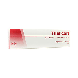 TRIMICORT 0.05% CREMA X 40 GR -CLOBETASOL 0.05% -PROFMA -VTO  -UBI 16-B