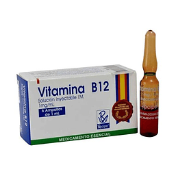 VITAMINA B12 X 6 AMP --RECIPE UBI 13-D