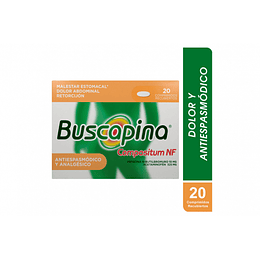 BUSCAPINA COMPOSITUM NF X 20 TAB -HIOSCINA N BUTILBROMURO + ACETAMINOFEN-SANOFI UBI 
