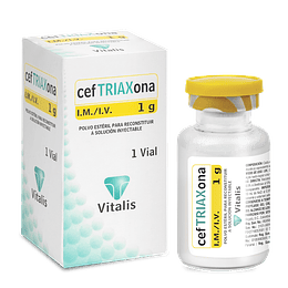 CEFTRIAXONA 1 GR X 1 AMP --VITALIS UBI 7-F