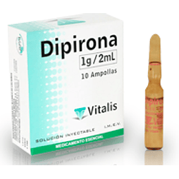DIPIRONA 1GR/2ML X 10 AMP --VITALIS UBI 7-F