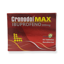 CRONODOL MAX 800 MG X 10 TAB -IBUPROFENO-CRONOMED UBI 13-D