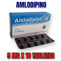 AMLODIPINO 5 MG X 10 TAB --AG UBI 7-F