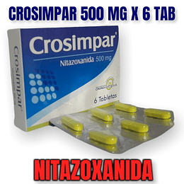 CROSIMPAR 500 MG X 6 TAB -NITAZOXANIDA-CRONOMED UBI 13-D